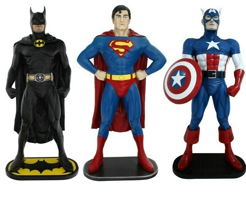 Life Size Super Hero Statues Custom Made 